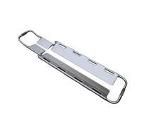 Foldable Aluminum Scoop Stretcher, Adjustable Length First Aid Stretcher, Rescue Back Stretcher, 350Lb Load Capacity, with Safety Straps Gurney