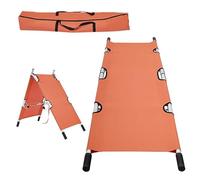 Foldable Ambulance Stretcher, Portable Gurney with Adjustable Safety Belts, Aluminum Emergency Travel Stretcher for Rescue Transport and Evacuation