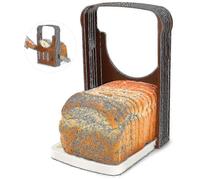 Foldable and Adjustable Bread Slicer, Fast Cutting, Even Thickness, Bread Knife