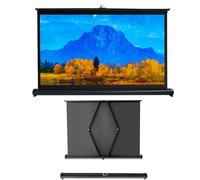 Foldable And Portable Anti Crease Movies Screens, Projector Screen Portable Floor Standing Fold-Out Manual, Small Projector Screen for Movies or Presentations - Premium 16:9(16:9,30")