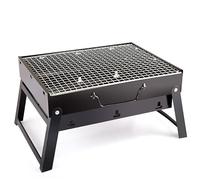 Foldable and Portable Stainless Steel BBQ - Spacious Cooking Area - Outdoor, Picnics, Camping, Travel - Tabletop Charcoal Barbecue Spacious Cooking Area