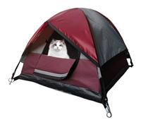 Foldable Animal Hideaway, Lightweight Travel Sleeping, Easy Setup Outdoor Lounge for Companion Pets, Secure Zippered Design with Ventilation, Modern Adventure Accessory with Style