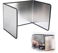 Foldable Anti Splatter Shield Guard, Stove Grease Splatter Guard Stainless Steel 3/4 Side Multiple Sizes(3 Sides 60x80x45cm)