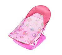 Foldable Baby Bather with Adjustable 3 Reclining Positions Bath Support for Use in The Sink or Bathtub Baby Bather for Newborn Infant Babies 0-12 Months (Rose Red, 60cm*33cm*35cm)