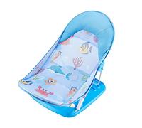 Foldable Baby Bather with Adjustable 3 Reclining Positions Bath Support for Use in The Sink or Bathtub Baby Bather for Newborn Infant Babies 0-12 Months (Blue, 60cm*33cm*35cm)