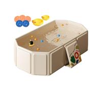 Foldable Baby Bathtub - Large Foldable Baby Tub - Water Toy, Portable Shower Basin with 5 Balls & 2 Ducks for Kids 0-8 Years Old, Cat Dog Wash