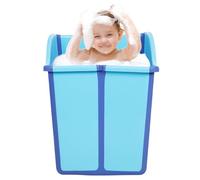 Foldable Baby Bathtub, Portable Baby Bath Tub Collapsible Bath Tub Safe Non-Slip Bathtub, for 0-8 Years Old Children