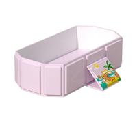 Foldable Baby Bathtub, Portable Bath Tub, Wash Basin, Non-Slip Safety Base, Reclining Seat, 75x45x25cm, Home Bathroom Travel RV Outdoor Use