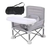 Foldable Baby Booster Seat Dining Chair Highchair Portable Seat Chair with Removable Tray for Indoor Outdoor Open Sit Folding Booster Feeding Chair/Camping Chair for Toddler 14.57x12.2x11.81 Inches