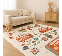 Foldable Baby Play Mat 180x200cm - Extra Large Waterproof Reversible Foam Playmat | Soft, Non-Toxic Crawling Mat for Babies & Toddlers, Lightweight & Easy to Clean (180 x 200 x 1 cm, Style 2)