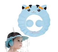 Foldable Baby Shower Cap with Earmuffs - Anti-Reflux, Cartoon Design, Adjustable Toddler Bath Hat