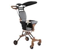 Foldable Baby Stroller, Baby Stroller with Canopy | Folding Travel Stroller for - Two-way Stroller with Airplane Seat and Trunk for Short Trips