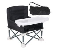 Foldable Baby Travel Booster Seat | Toddler Camping Chair with Tray | Portable Folding Booster Feeding Chair | Portable Baby Floor Seat for Indoor & Outdoor Camping Beach Lawn