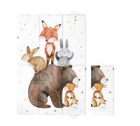 Foldable Baby Travel Changing Mat Soft Waterproof Portable Diaper Nappy Changer (Forest Friends)
