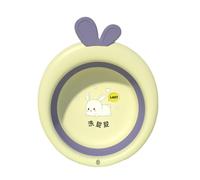 Foldable Baby Wash Basin, Thicken Cartoon Wash Basin Tubs Bathing Basin for Babies, Cartoon Washbasin Collapsible Wash Basin, Bath Basin Tubs for Babies