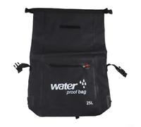 Foldable Backpack 25L Waterproof Mountaineering Bag with High-Quality Zipper, Lightweight PVC Mesh Fabric for Outdoor Hiking Camping Travel Sports(Black 25L)