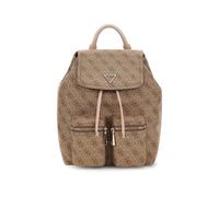 GUESS Leisure Backpack Manhattan II Flap Backpack Milk Logo Beige