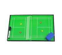 Foldable Badminton Coaching Board, Badminton Dry Erase Board for Coaches, Easy to Carry, with 2 Water-Based Pens, for Strategic Planning