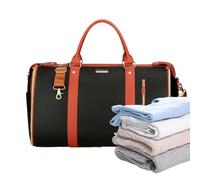 Foldable Bags for Travel, Duffel Pack with Large Capacity, Waterproof Travel Bag, Clothes, Shoes, Duffel Organiser for Camping, Hiking, Gym, Versatile Folding Station, Organised, black, see