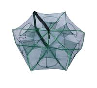 Foldable Bait Trap Fishing Net, Hand Cast Cage, for Crayfish Crabs Shrimp Lobsters Multiple Sizes, Effective Marine Life Capture Anywhere You Go (20in)