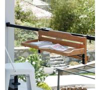 Foldable Balcony Rail Table with SpaceSaving Design for Railing Perfect for Dining Workbenches & PatiosCompact & Portable Outdoor Furniture