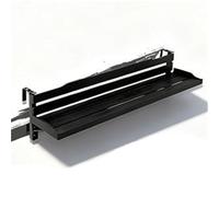 Foldable Balcony Railing Table - Rustproof Outdoor Hanging Desk with Wooden Top & Metal Frame Space-Saving Bar Table for Patio Garden Terrace - Ideal for Small Spaces (B)