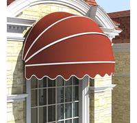 Foldable Balcony Sune Canopy, Tenda Cappottina da Sole with UV Protect, 24in Ventaglio ning for Doors &, Waterproof & Slish Red Design