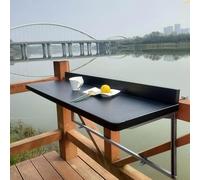 Foldable Balcony TableAdjustable Height Side Table for Outdoor Use Portable Klapptisch Perfect for Small Spaces Lightweight and Compact Design for Easy Storage