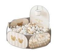 Foldable Ball Pit, Folding Play Tent, Ball Pool with Storage Basket, for Indoor Outdoor Use, Bedroom, Playroom, Children's Room, Nursery and Travel