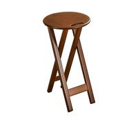 Foldable Bamboo Bar Stool Set of 1/2/3/4 - High Folding Chairs, 32cm Seat Height, No Assembly Needed, Ideal for Kitchen Islands & Dining Areas, Space-Saving Design