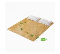 Foldable Bamboo Bed Slats for Mattress Support Spine Protection Hard Pad Cool Spring Mat (135x200cm/4.4x6.6ft) - Bed Slat Board for Ultimate Comfort & Stability
