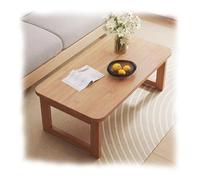 Foldable Bamboo Coffee Table - Japanese Low Rectangular Table for Bedroom & Tea Room Easy Storage Stylish Tea Table Natural Finish Ideal for Small Spaces