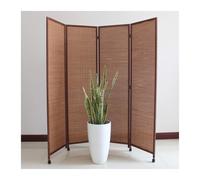 Foldable Bamboo Room Divider with Wheels PortableIdeal for Bedroom Office Dorm 6 Panels (100x40cm) - Space Saving & Stylish Solution