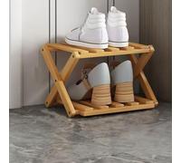 Foldable Bamboo Shoe Rack 2-10 Layers Adjustable Storage nizer Standalone for Entryways Living Rooms Corridors & Bedroom Corners Stylish & Space-Saving Design