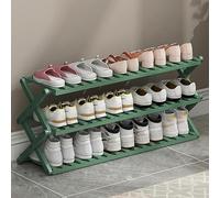 Foldable Bamboo Shoe Rack - Multifunctal Free-Standing nizer Shelf for Entryway, Closet, Bedroom & Hallway - Sto Solut for Shoes & Accessories