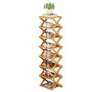Foldable Bamboo Shoe Rack Multifunctional Standing Shoe for Home Corridor Balcony Bedroom - Space-Saving Shoe Storage Solution