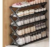 Foldable Bamboo Shoe Rack - Space-Saving Indoor/Outdoor Perfect for Camping & Small Spaces - Stylish Log Design Easy Storage Solution for Shoes & Boots