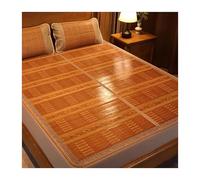 Foldable Bamboo Sleeping Mat - Summer Cooling Mattress, Smooth & Breathable for Bed, Sofa, Dorm, Portable & Lightweight, Perfect for Travel & Outdoor Use