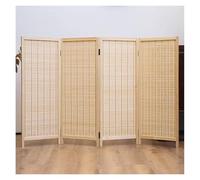 Foldable Bamboo Woven Screen,Interior Decorative Partition,4/5/6 Panel Options,Suitable for Art Display Racks Entryway Partitions(Color-2,80x40cm)
