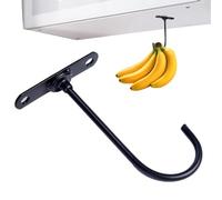 Foldable Banana Hanger - Under Cabinet Metal Banana Hook | Under Counter Fruit Holder, Compact Kitchen Storage Hook for Bananas, Utensils, Small Items, Keep Fruit Fresh