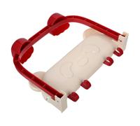 Foldable Basin Rack Wall Mounted Bathroom Shelf with Strong Suction Cups | ABS Construction, No Drilling Installation, Multipurpose Use for Tight Spaces, Red Finish, Easy Setup