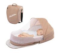 Foldable Bassinet Portable Foldable Bedside Sleeper, Breathable Mesh Nets