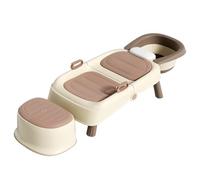 Foldable Bath Chair, Bath Support Frame and Shampoo Station, Multi Functional Shampoo Lounge Chair, Suitable for Home and Salon Environments(Style 1)