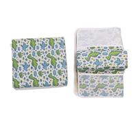 Foldable Bath Pillow, Dinosaur Print Thicker Bath Kneeling Elbow Rest Pad Set with Suction Cup for Baby Bathing