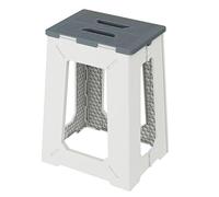 Foldable Bath Shower Safety Chair Seat, 17.7" High Anti-Slip Bench Bath tub Stool for Elderly or Seniors (ShowerChair Grey)