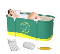 Foldable Bath Tub | Reinforced Large Capacity Basin,45.3x23.6x19.7 Inch Soaking Bathing Tub | for Backyard Patio Home Camping Outdoor Summer Swimming Washing