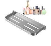 Foldable Bathroom Wall Shelf - Floating Folding Aluminum | Wall Mounted Storage for Bathroom, Kitchen, RV, Bedroom, Toilet, Display Organiser, Space Saving
