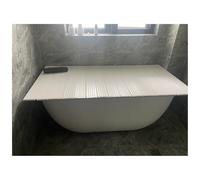 Foldable Bathtub Cover 1cm Thick Polypropylene Dustproof Insulation Panel for Milk Baths & Spa Multifunctional Design Supports Up to 10kg 160x75cm