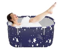 Foldable Bathtub for Adults | Thickened Portable Tub Insulated Portable Bathtub | Freestanding Soaking Solid Shower Tub for Indoor Outdoor Adults Children Hot Ice Bath