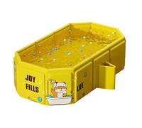 Foldable Bathtub for Children - Foldable Adjustable Non-Slip with Drainage Hole - Children's Shower Bathtub - for Home Animals Camping Outdoor Beach Pool Swimming Wash Animals and